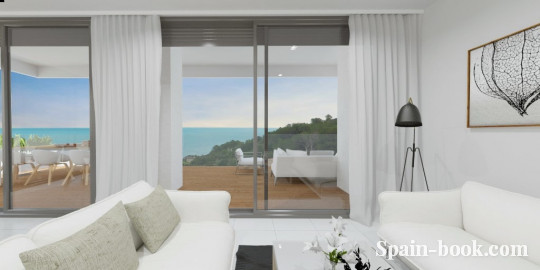 Апартаменты Новые апартаменты в 300м от пляжа в Кальпе, Аликанте, Коста Бланка, Кальпе